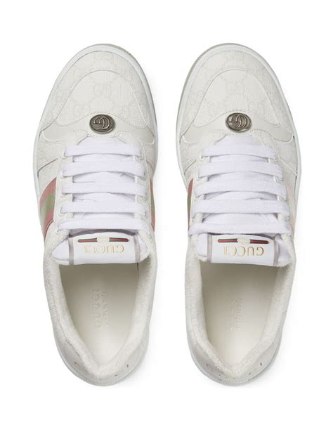 Women's Screener sneaker in white GG Supreme